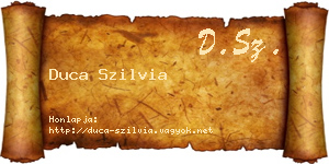 Duca Szilvia névjegykártya
